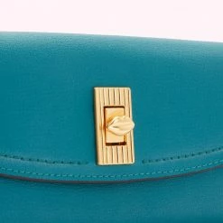 Lulu Guinness Emerald Lip Turnlock Lucia Wallet ACCESSORIES