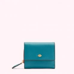 Lulu Guinness EMERALD LEATHER JODIE WALLET