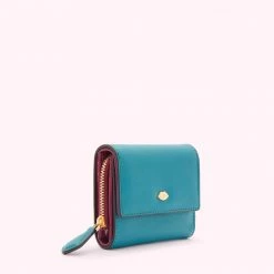 Lulu Guinness EMERALD LEATHER JODIE WALLET