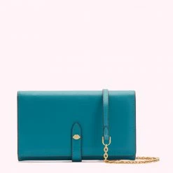 Lulu Guinness BAGS EMERALD JUNIPER CHAIN WALLET