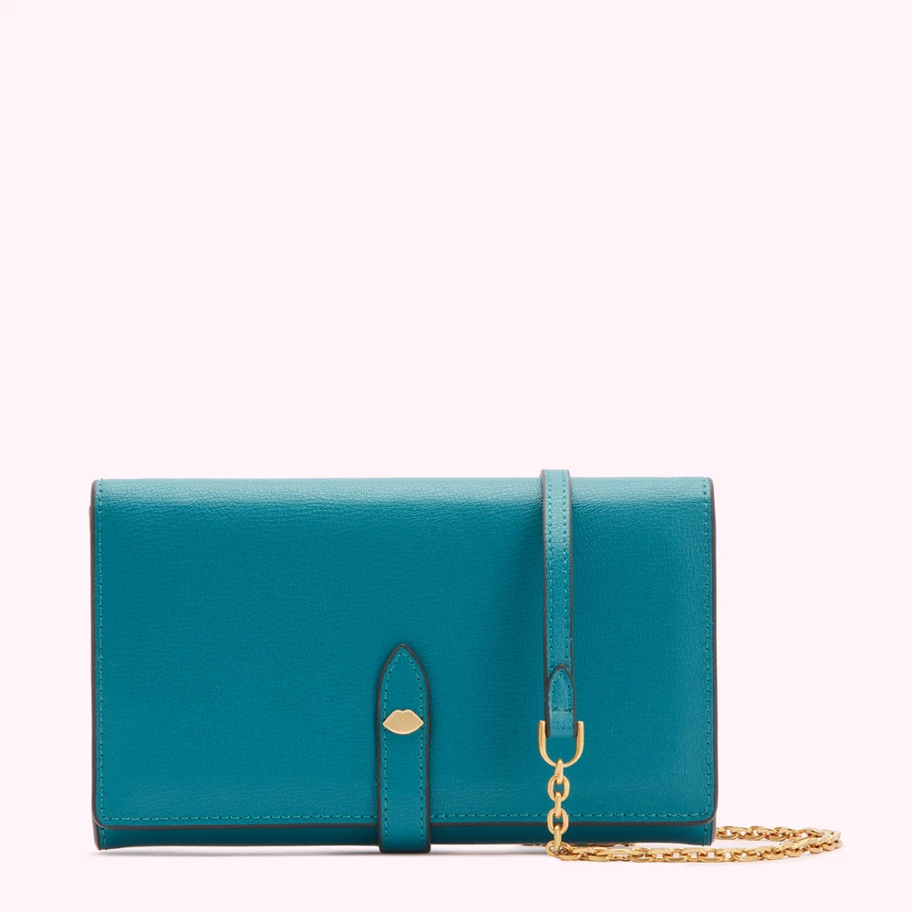 Lulu Guinness BAGS EMERALD JUNIPER CHAIN WALLET 3 Lulu Guinness BAGS EMERALD JUNIPER CHAIN WALLET