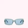 Lulu Guinness WEDGEWOOD BLUE POLKA DOT SUNGLASSES