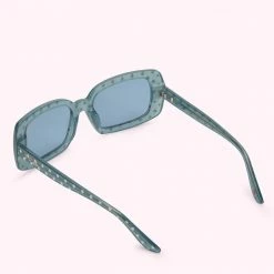 Lulu Guinness WEDGEWOOD BLUE POLKA DOT SUNGLASSES