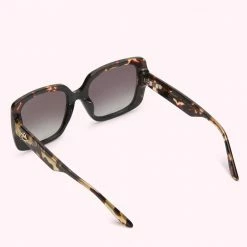 Lulu Guinness TORTOISE METAL LIP BLOT SUNGLASSES
