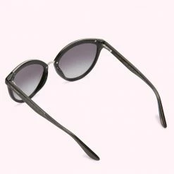 Lulu Guinness Timeless Black BLACK GLITTER SUNGLASSES