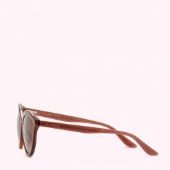 Lulu Guinness ACCESSORIES TORTOISESHELL ANTIQUE ROSE LIP BLOT SUNGLASSES