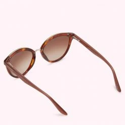 Lulu Guinness ACCESSORIES TORTOISESHELL ANTIQUE ROSE LIP BLOT SUNGLASSES