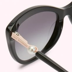Lulu Guinness Timeless Black BLACK PEARL SUNGLASSES