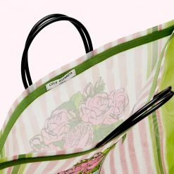 Lulu Guinness BLUSH ROSE FREIDA MESH TOTE BAG BAGS