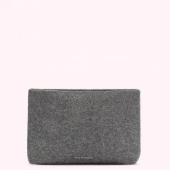 Lulu Guinness BAGS CHARCOAL QUEENS JUBILEE MONTY CROSSBODY BAG