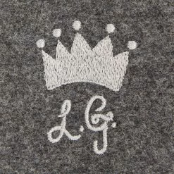 Lulu Guinness ACCESSORIES CHARCOAL QUEENS JUBILEE FRAME PURSE