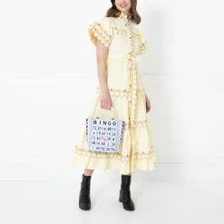 Lulu Guinness WEDGEWOOD BINGO BIBI TOTE BAGS