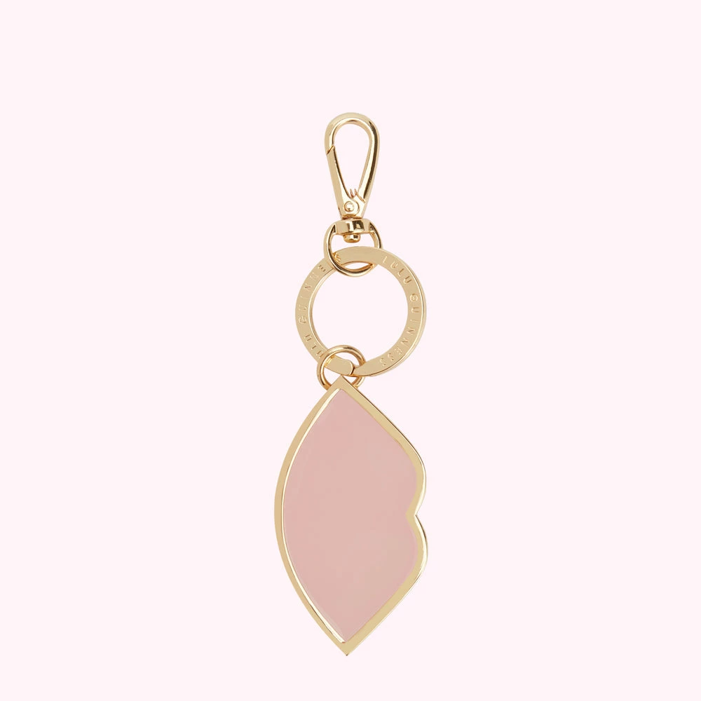 Lulu Guinness DUSKY PINK ENAMEL LIP KEYRING Pink, Forever 3 Lulu Guinness DUSKY PINK ENAMEL LIP KEYRING Pink, Forever