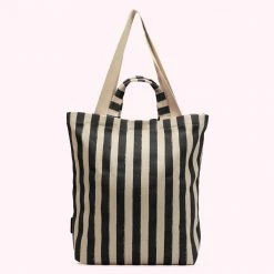 Lulu Guinness BLACK SLOW DOWN JEAN TOTE