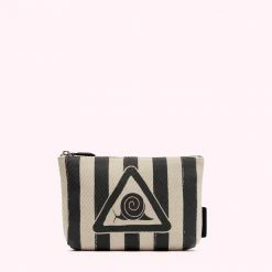 Lulu Guinness Slow Down Collection BLACK MEDIUM SLOW DOWN POUCH
