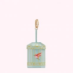 Lulu Guinness BLUE BIRDCAGE MINI COLLECTIBLES CHARM