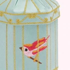 Lulu Guinness BLUE BIRDCAGE MINI COLLECTIBLES CHARM