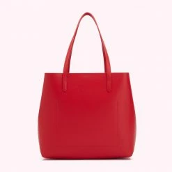 Lulu Guinness CLASSIC RED LEATHER LARGE IVY TOTE BAG BAGS 7 Lulu Guinness CLASSIC RED LEATHER LARGE IVY TOTE BAG BAGS