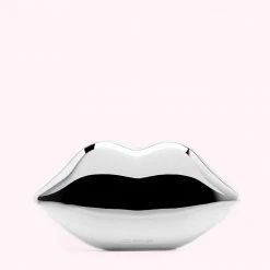 Lulu Guinness SILVER LIPS MEDIUM CLUTCH BAG BAGS 13 Lulu Guinness SILVER LIPS MEDIUM CLUTCH BAG BAGS