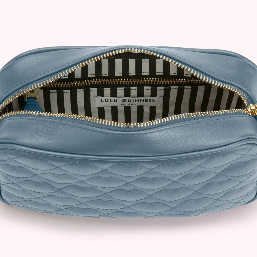 Lulu Guinness SEAL SMALL QUILTED LIP LEATHER ASHLEY CROSSBODY BAG BAGS 7 Lulu Guinness SEAL SMALL QUILTED LIP LEATHER ASHLEY CROSSBODY BAG BAGS