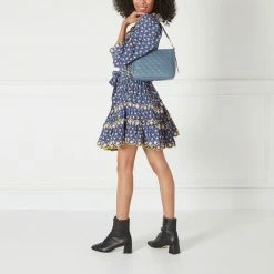 Lulu Guinness SEAL SMALL QUILTED LIP LEATHER CALLIE CROSSBODY BAG BAGS