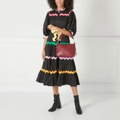 Lulu Guinness ROSEWOOD SMALL QUILTED LIP LEATHER CALLIE CROSSBODY BAG 19 Lulu Guinness ROSEWOOD SMALL QUILTED LIP LEATHER CALLIE CROSSBODY BAG