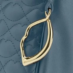 Lulu Guinness BAGS SEAL MEDIUM QUILTED LIP LEATHER CALLIE CROSSBODY BAG