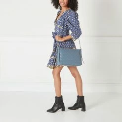 Lulu Guinness BAGS SEAL MEDIUM QUILTED LIP LEATHER CALLIE CROSSBODY BAG