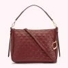 Lulu Guinness BAGS ROSEWOOD MEDIUM QUILTED LIP LEATHER CALLIE CROSSBODY BAG