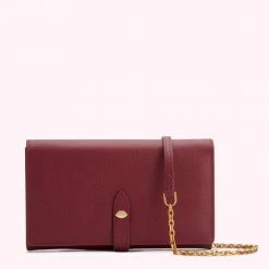 Lulu Guinness ROSEWOOD JUNIPER CHAIN WALLET BAGS