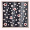 Lulu Guinness ACCESSORIES NAVY STRIPE BLOSSOM SILK TWILL SCARF 1 Lulu Guinness ACCESSORIES NAVY STRIPE BLOSSOM SILK TWILL SCARF