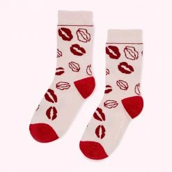 Lulu Guinness Pink, Forever BLUSH LIP BLOT ANKLE SOCKS
