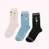 Lulu Guinness MULTI IN THE MEADOW ANKLE SOCKS - 3 PAIRS 1 Lulu Guinness MULTI IN THE MEADOW ANKLE SOCKS - 3 PAIRS