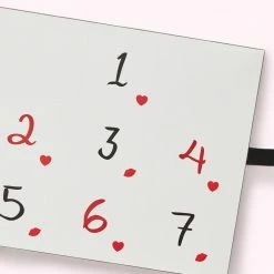 Lulu Guinness MULTI LG AND LIP PRINT 7 DAYS OF SOCKS