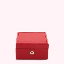 Lulu Guinness LULU RED TIERED LUXURY JEWELLERY BOX