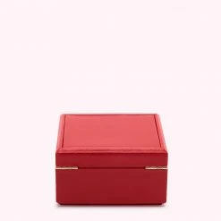 Lulu Guinness LULU RED TIERED LUXURY JEWELLERY BOX