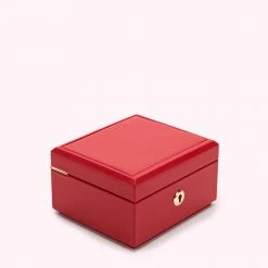 Lulu Guinness LULU RED TIERED LUXURY JEWELLERY BOX