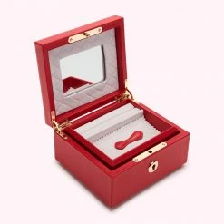 Lulu Guinness LULU RED TIERED LUXURY JEWELLERY BOX