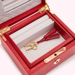 Lulu Guinness LULU RED TIERED LUXURY JEWELLERY BOX