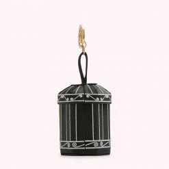 Lulu Guinness BLACK BIRDCAGE MINI COLLECTIBLES CHARM
