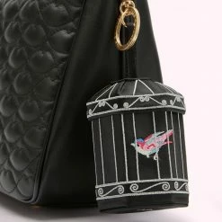 Lulu Guinness BLACK BIRDCAGE MINI COLLECTIBLES CHARM 9 Lulu Guinness BLACK BIRDCAGE MINI COLLECTIBLES CHARM