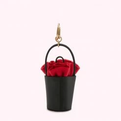 Lulu Guinness BLACK ROSE BASKET MINI COLLECTIBLES CHARM