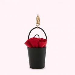 Lulu Guinness BLACK ROSE BASKET MINI COLLECTIBLES CHARM