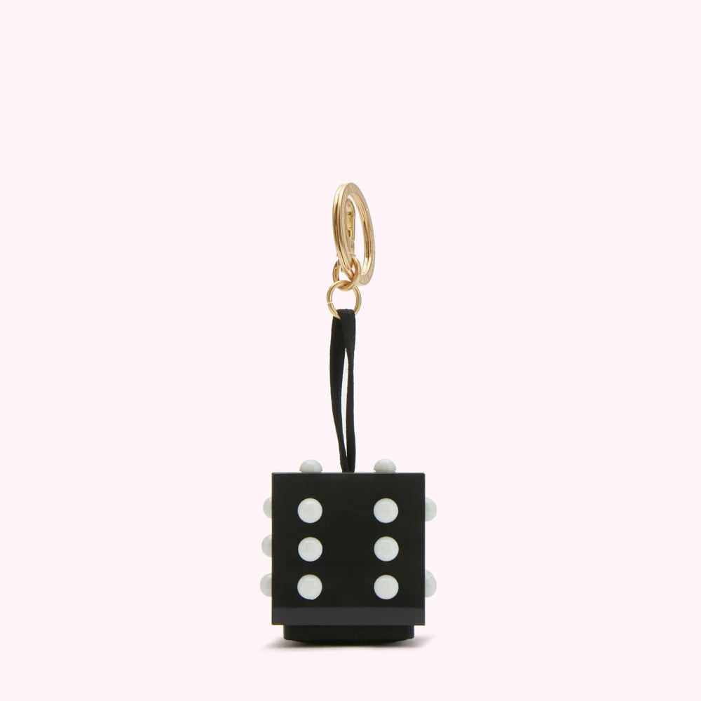 Lulu Guinness BLACK DICE MINI COLLECTIBLES CHARM 3 Lulu Guinness BLACK DICE MINI COLLECTIBLES CHARM