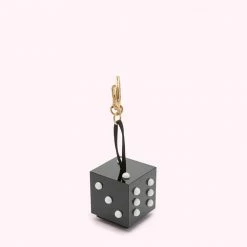Lulu Guinness BLACK DICE MINI COLLECTIBLES CHARM