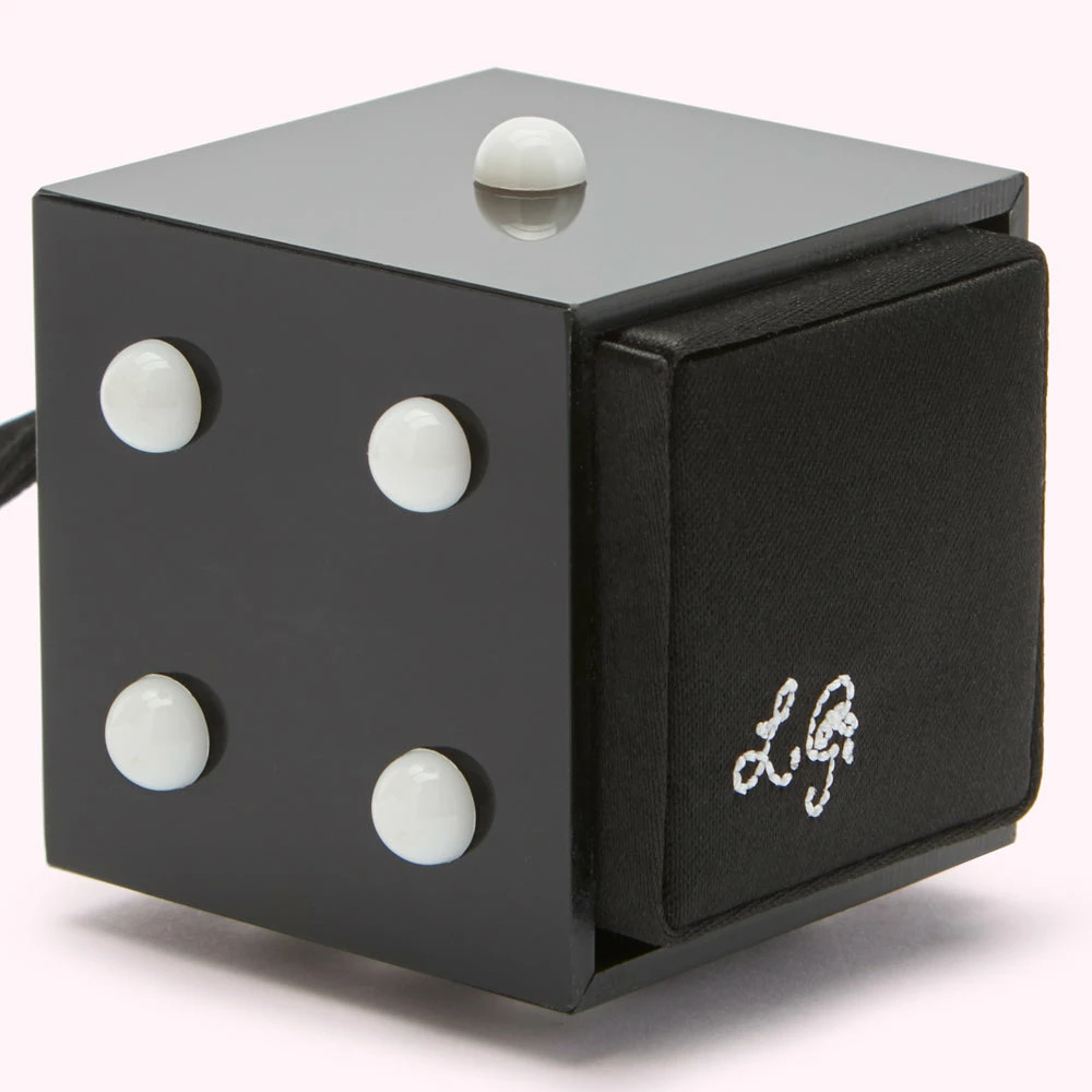 Lulu Guinness BLACK DICE MINI COLLECTIBLES CHARM 5 Lulu Guinness BLACK DICE MINI COLLECTIBLES CHARM