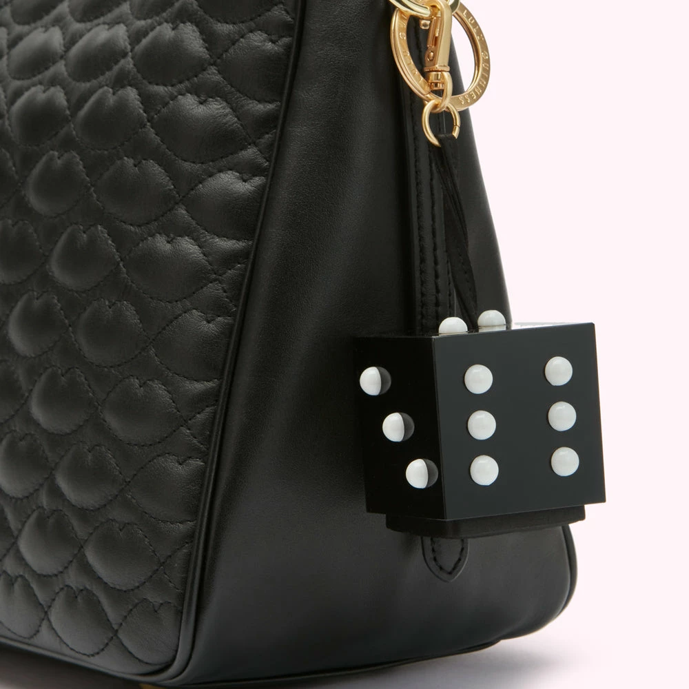 Lulu Guinness BLACK DICE MINI COLLECTIBLES CHARM 6 Lulu Guinness BLACK DICE MINI COLLECTIBLES CHARM