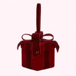 Lulu Guinness BAGS ROSEWOOD VELVET PRESENT CLUTCH BAG