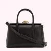 Lulu Guinness BAGS BLACK MEDIUM GRAINY LEATHER MADELINE HANDBAG