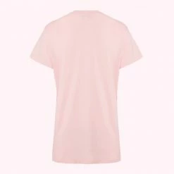 Lulu Guinness BLUSH EMBROIDERED LIP MACIE T-SHIRT